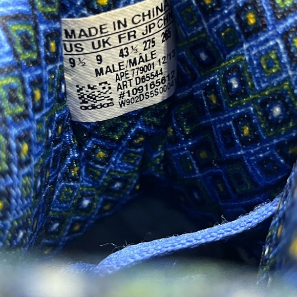 Adidas Mutombo TR Block Vivid Blue Gold Men’s - Picture 6 of 6